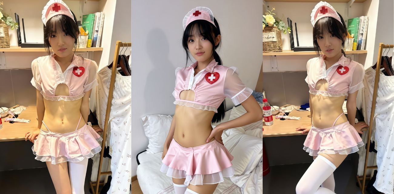抖音极品学生妹 青玉案 自慰视频 可爱学生装转战护士服 金主面前自信抠逼自慰