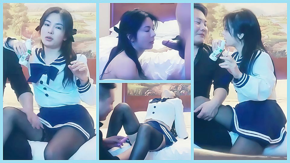 【赵总寻花】性感黑丝短裙JK装妹子，聊聊天妹子骚起来扭动，特写蹲着口交扣逼后入猛操
